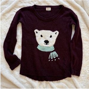 Purple Polar Bear Sweater